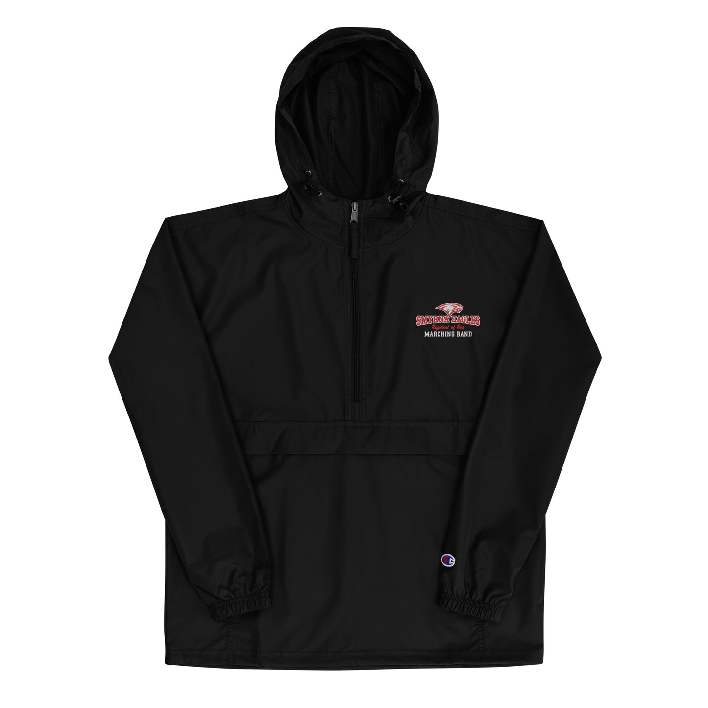 Regiment of Red Embroidered Champion Rain/Wind Packable Jacket