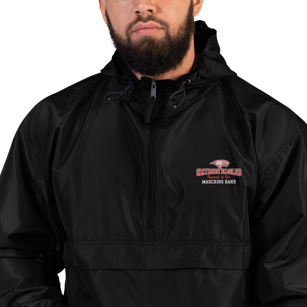 Regiment of Red Embroidered Champion Rain/Wind Packable Jacket