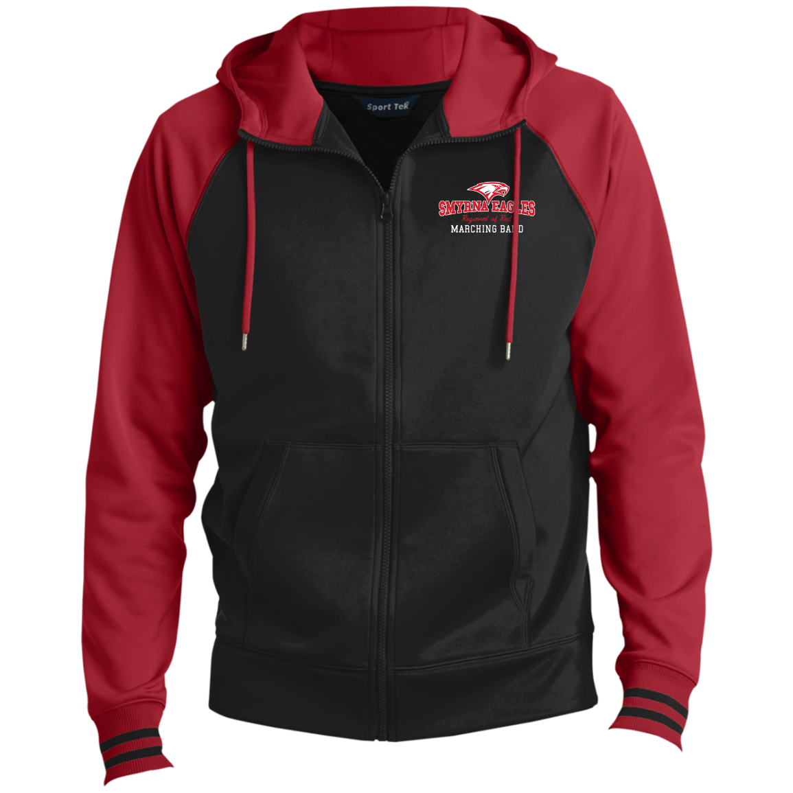 Regiment of Red Full-Zip Hooded Jacket